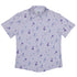 Periwinkle Rose Garden Button Up Shirt Flat Front