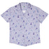 Periwinkle Rose Garden Button Up Shirt Hawaiian Front