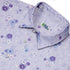 Periwinkle Rose Garden Button Up Shirt Neck
