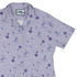 Periwinkle Rose Garden Curvy Button Up Shirt womens top right