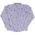 Periwinkle Rose Garden Long Sleeve Button Up Shirt back