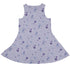 Periwinkle Rose Garden Sleeveless Dress back