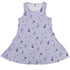Periwinkle Rose Garden Sleeveless Dress front
