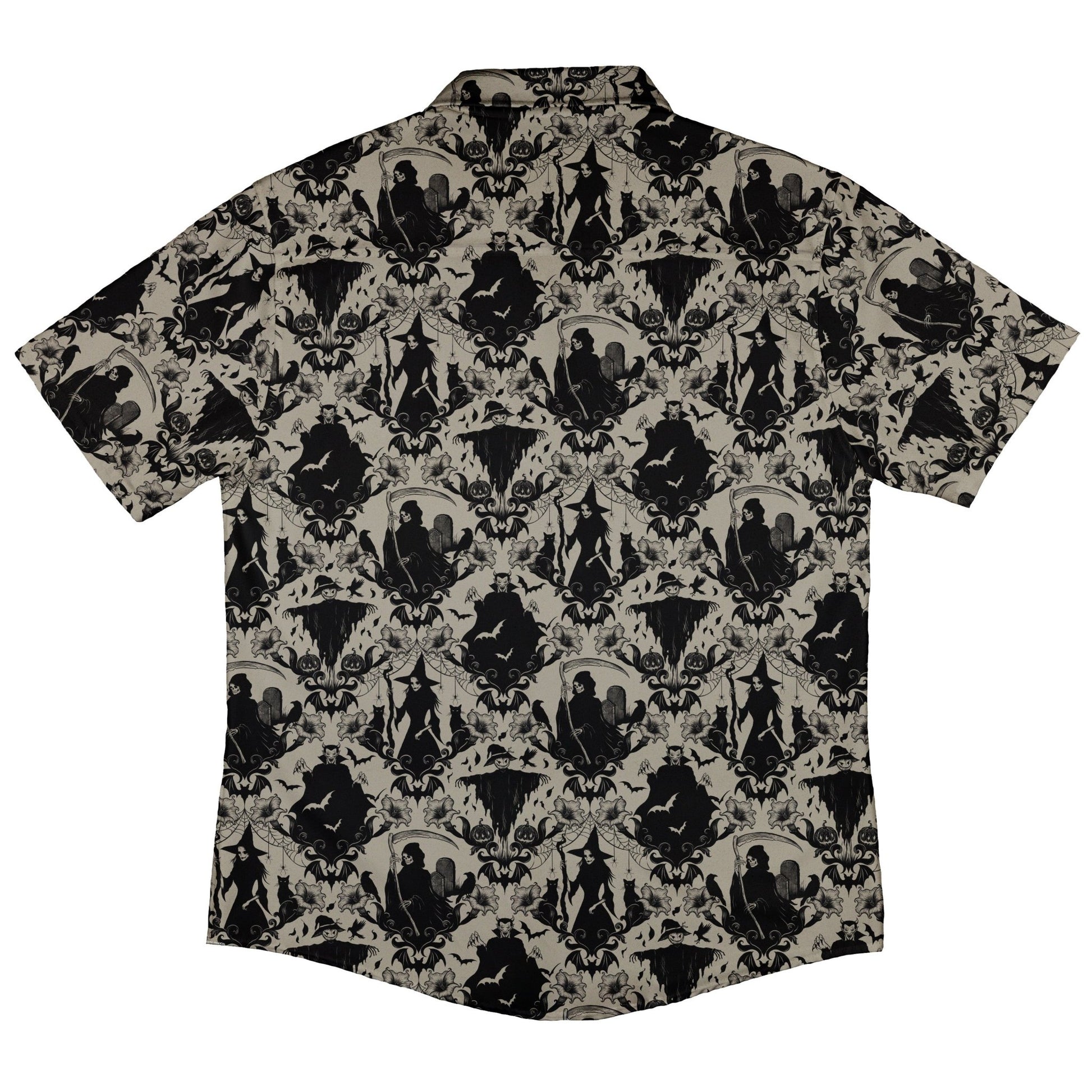 Phantom Flourish Button Up Shirt Geek Nerd 0925 adult sizing All Adult Button Up Shirts