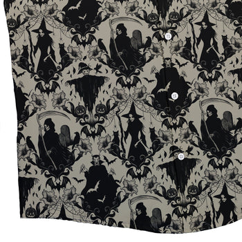 Phantom Flourish Button Up Shirt Geek Nerd 0925 adult sizing All Adult Button Up Shirts