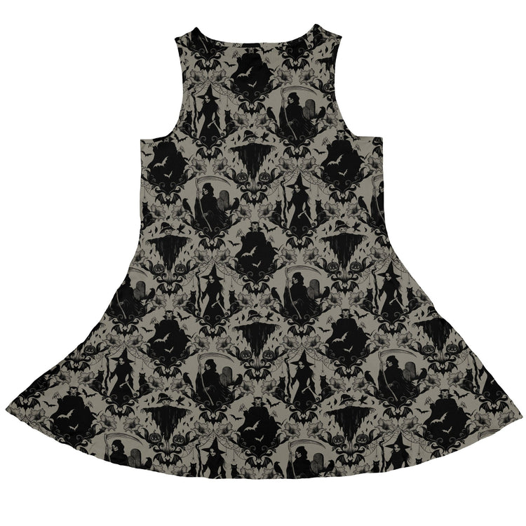 Phantom Flourish Dress Geek Nerd 0925 Botany Print Design by Episodic