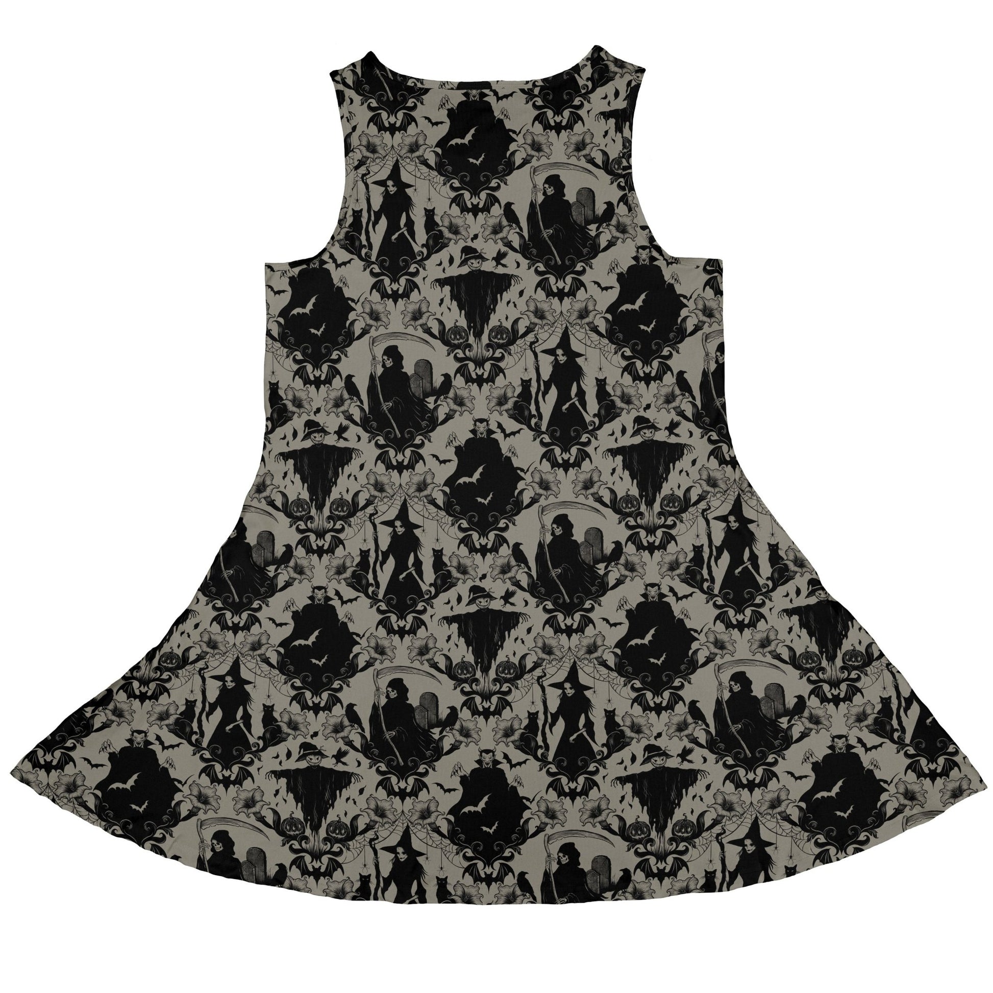 Phantom Flourish Dress Geek Nerd 0925 Botany Print Design by Episodic