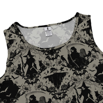 Phantom Flourish Dress Geek Nerd 0925 Botany Print Design by Episodic