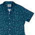 Pi 3.14 Math Blue Curvy Button Up Shirt Geek Nerd mathematics print women