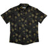 Pi Napple Black Button Up Shirt Flat Front