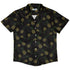 Pi Napple Black Button Up Shirt Hawaiian Front