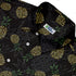 Pi Napple Black Button Up Shirt Neck