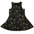 Pi Napple Black Sleeveless Dress back