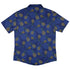 Pi Napple Blue Button Up Shirt Back