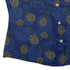 Pi Napple Blue Curvy Button Up Shirt womens corner