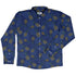 Pi Napple Blue Long Sleeve Button Up Shirt 5