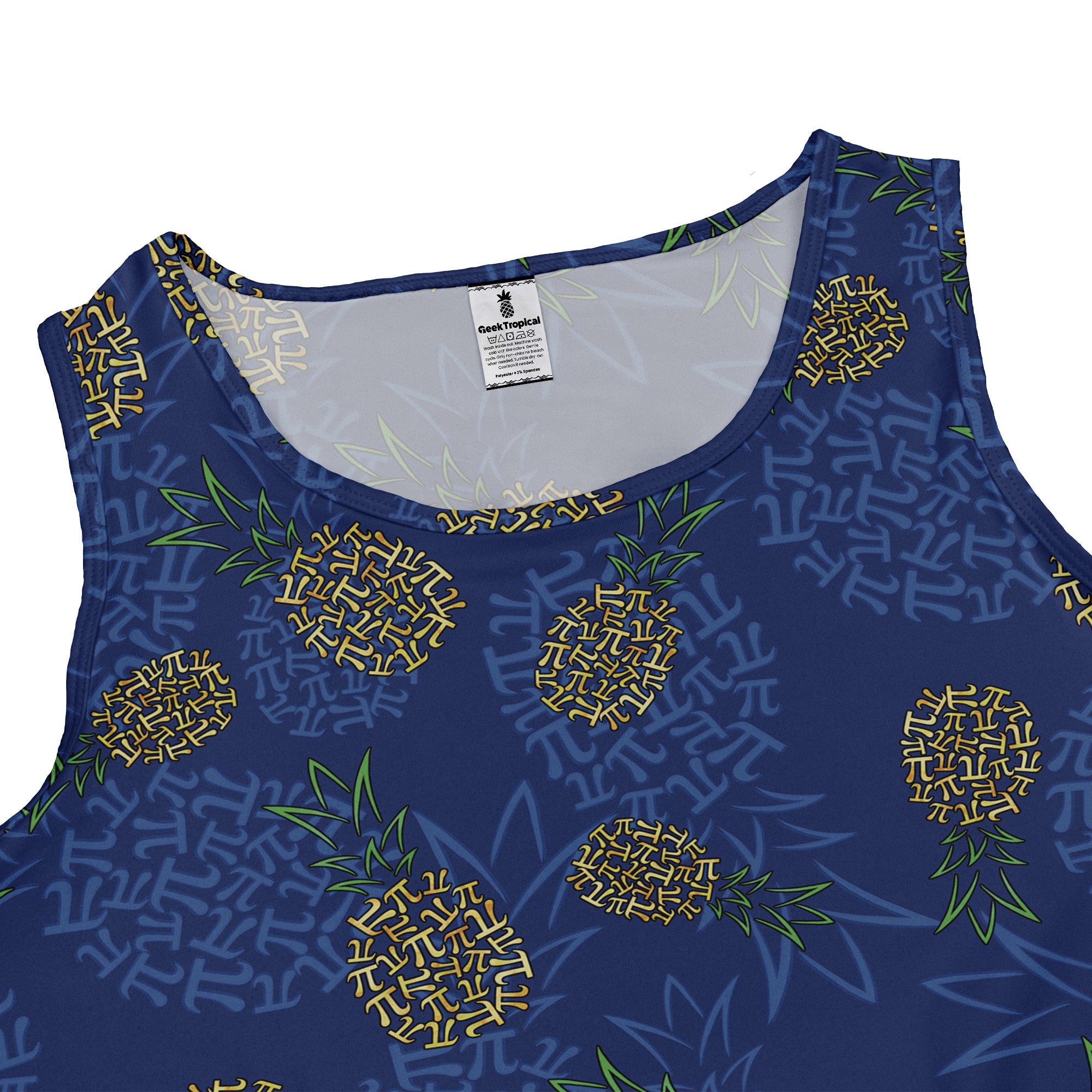 Pi Napple Blue Sleeveless Dress 2