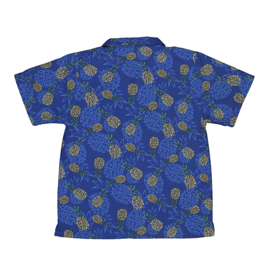Pi Napple Blue Youth Hawaiian Shirt 2