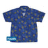 Pi Napple Blue Youth Hawaiian Shirt Front