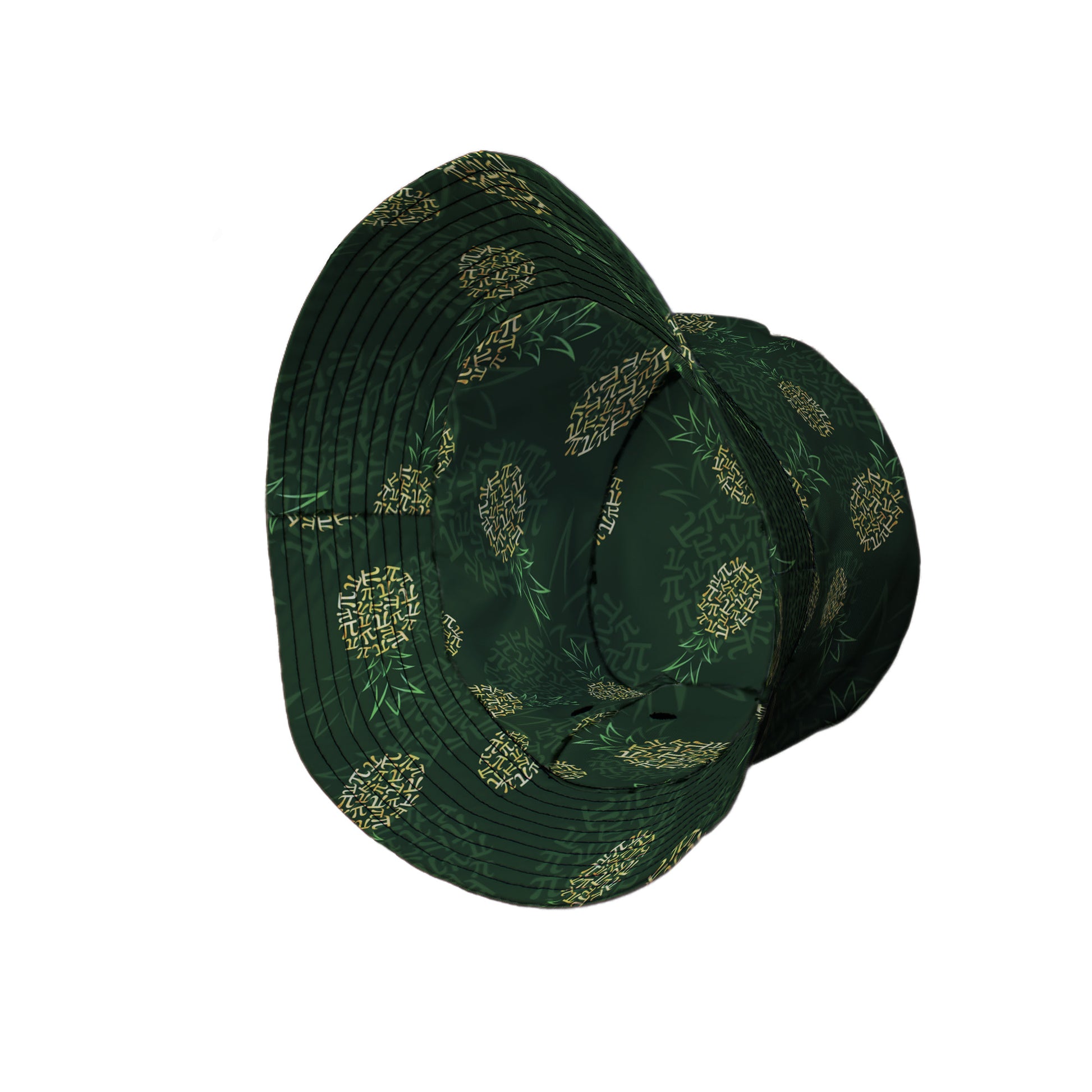 Pi Napple Green Bucket Hat Side View