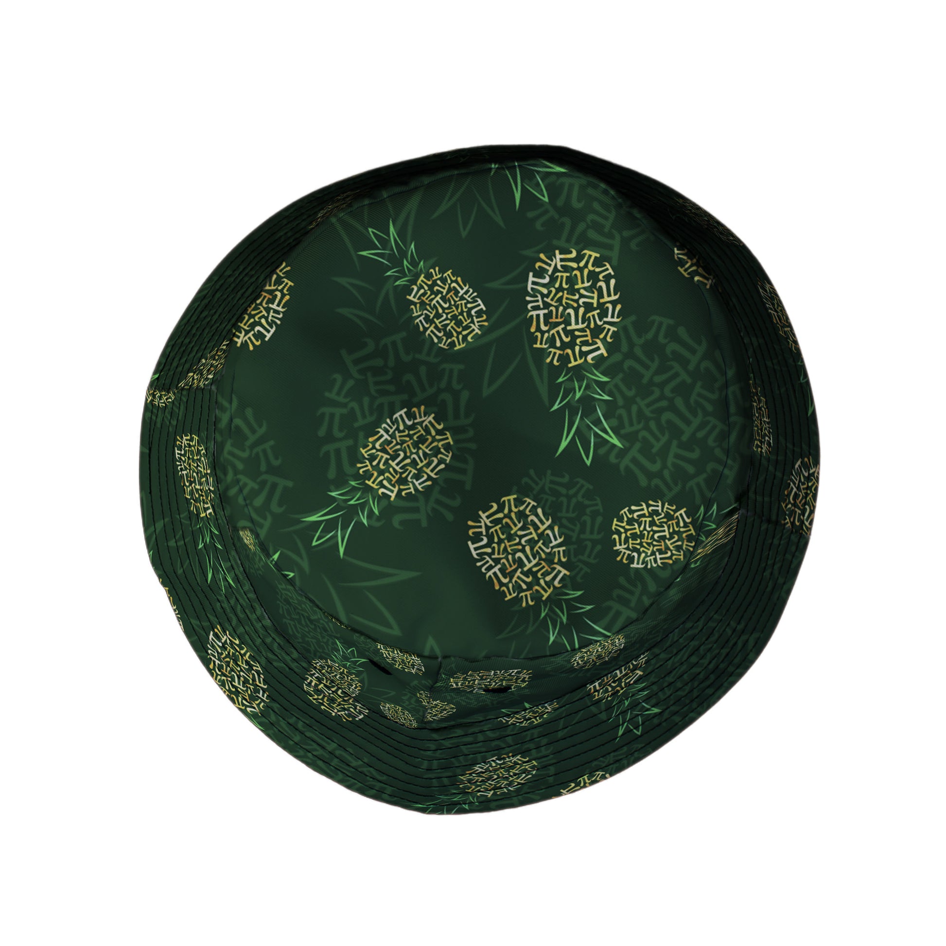 Pi Napple Green Bucket Hat Top View
