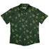 Pi Napple Green Button Up Shirt Flat Front