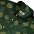 Pi Napple Green Button Up Shirt Neck