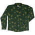 Pi Napple Green Long Sleeve Button Up Shirt front