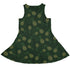 Pi Napple Green Sleeveless Dress back