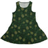 Pi Napple Green Sleeveless Dress front
