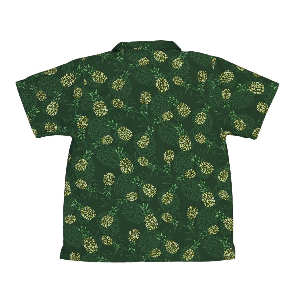 Pi Napple Green Youth Hawaiian Shirt 2