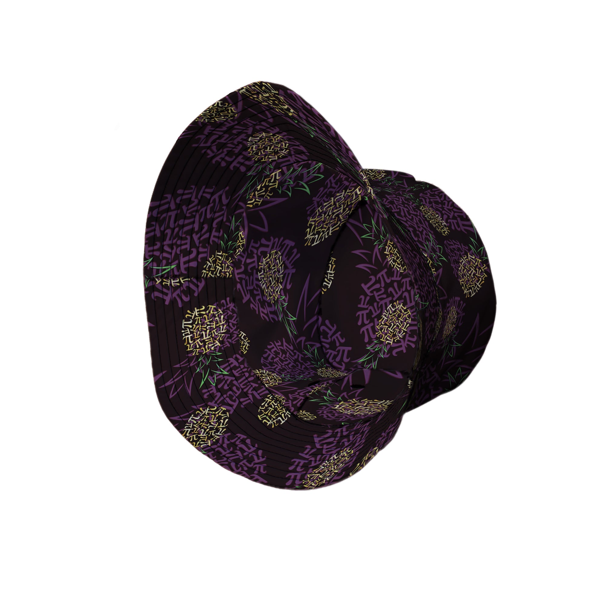 Pi Napple Midnight Bucket Hat Side View