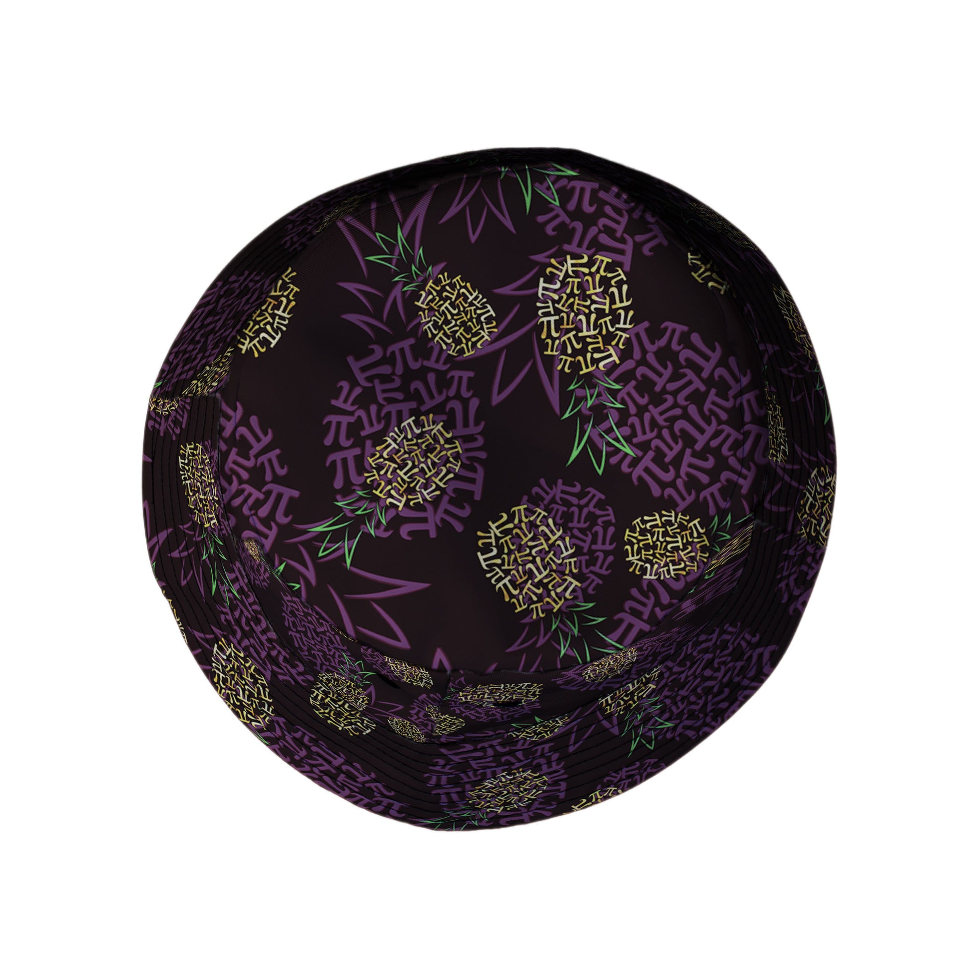 Pi Napple Midnight Bucket Hat Top View