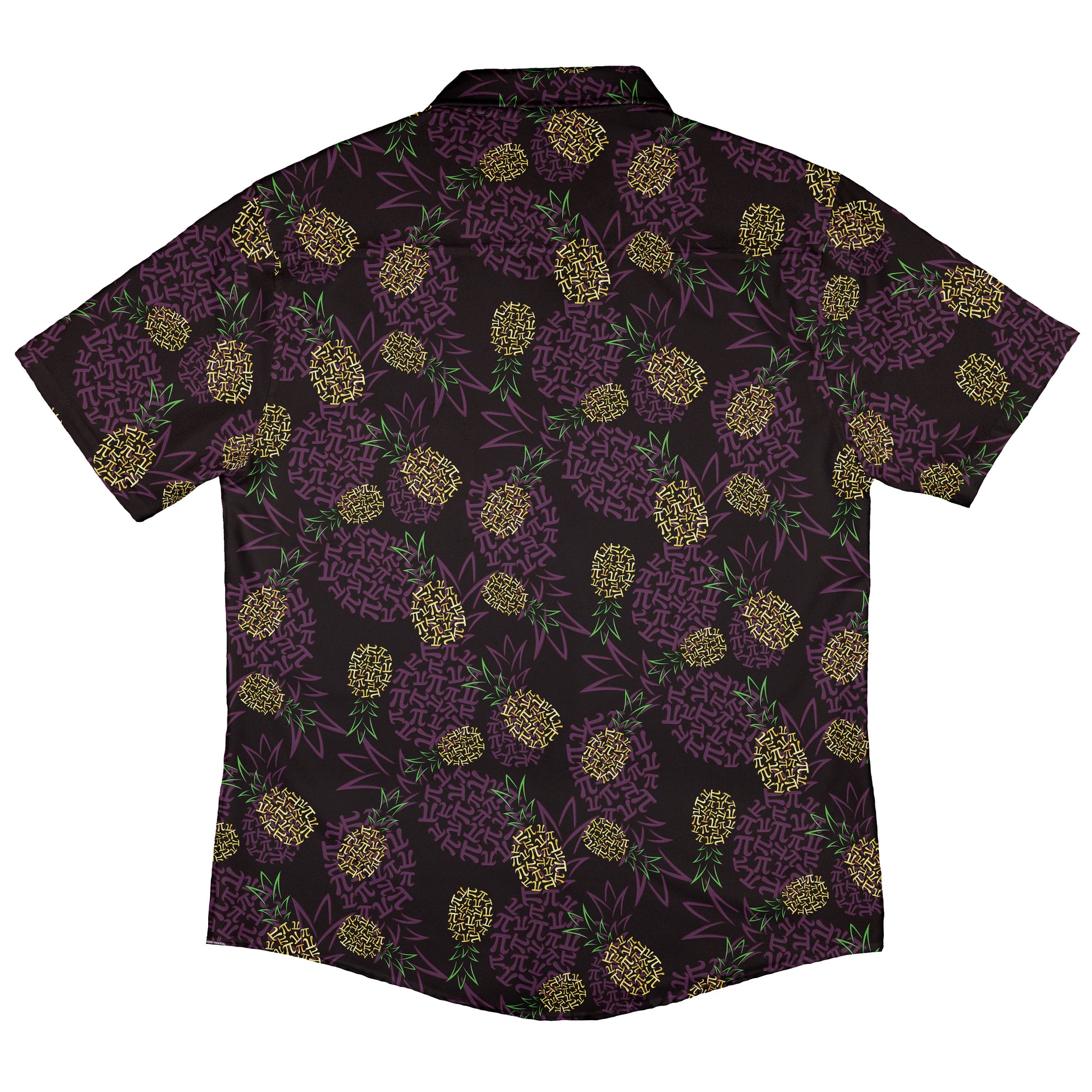 Pi Napple Midnight Button Up Shirt Back