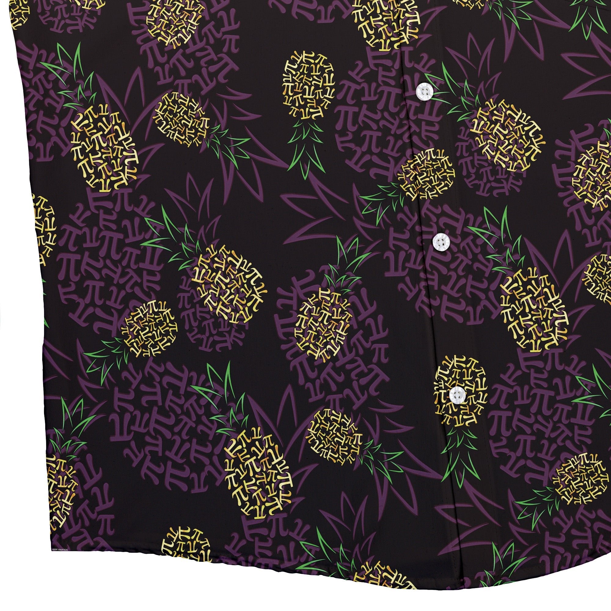 Pi Napple Midnight Button Up Shirt 2