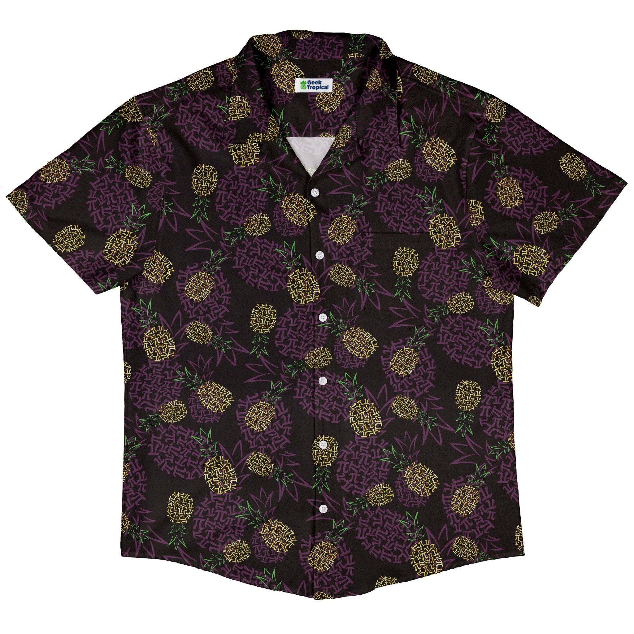Pi Napple Midnight Button Up Shirt 5