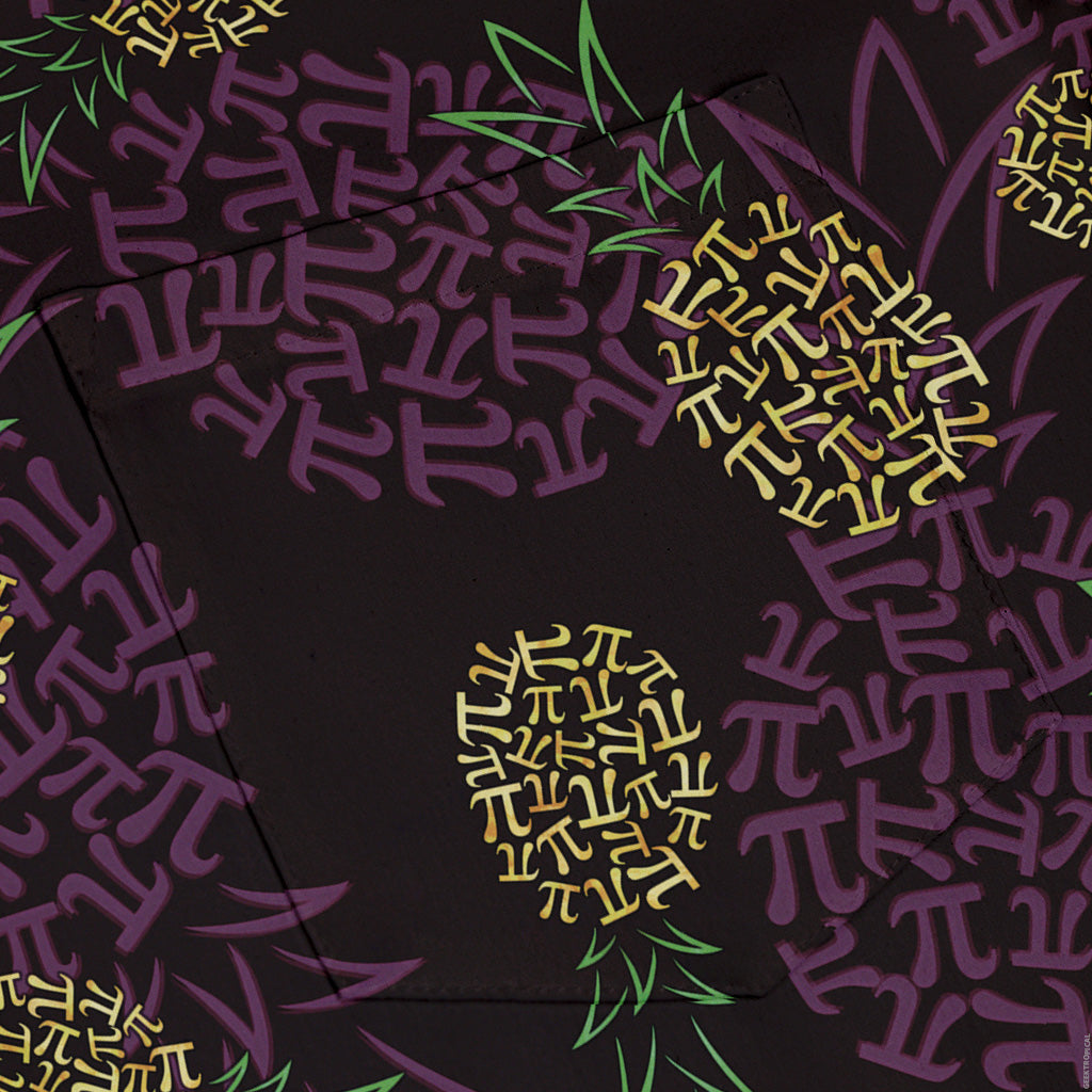 Pi Napple Midnight Button Up Shirt Pocket
