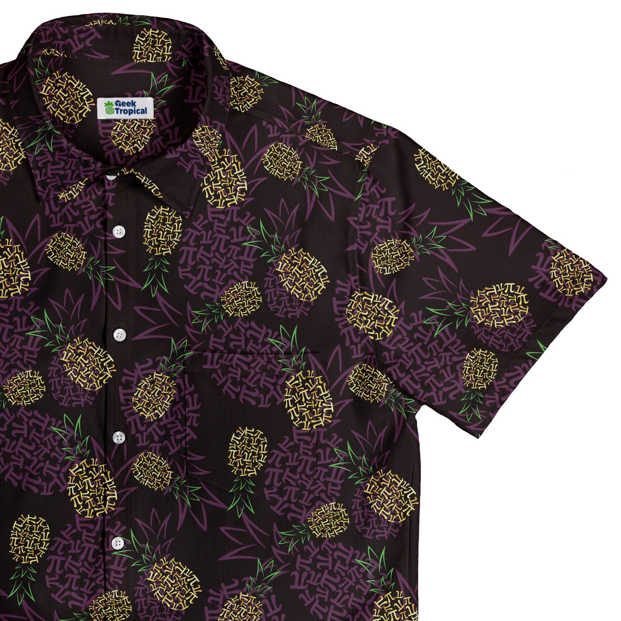 Pi Napple Midnight Button Up Shirt 1