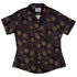 Pi Napple Midnight Curvy Button Up Shirt womens front