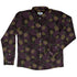 Pi Napple Midnight Long Sleeve Button Up Shirt front