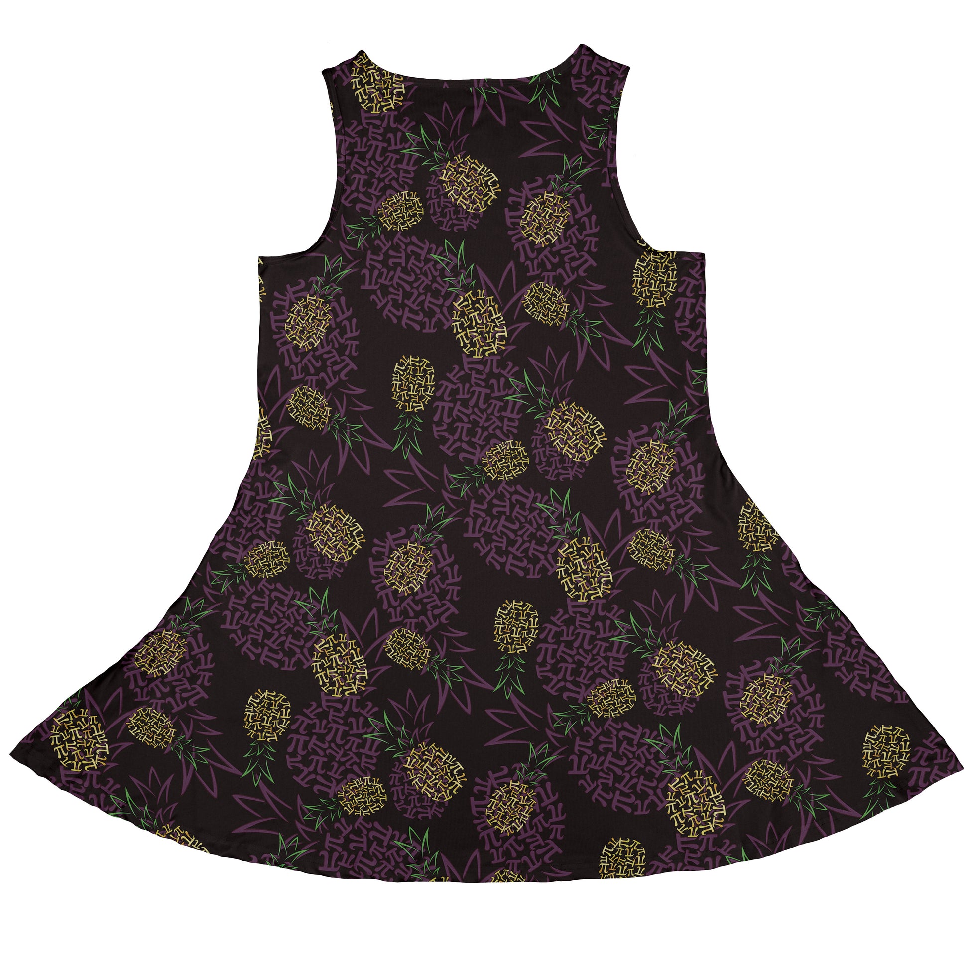 Pi Napple Midnight Sleeveless Dress back