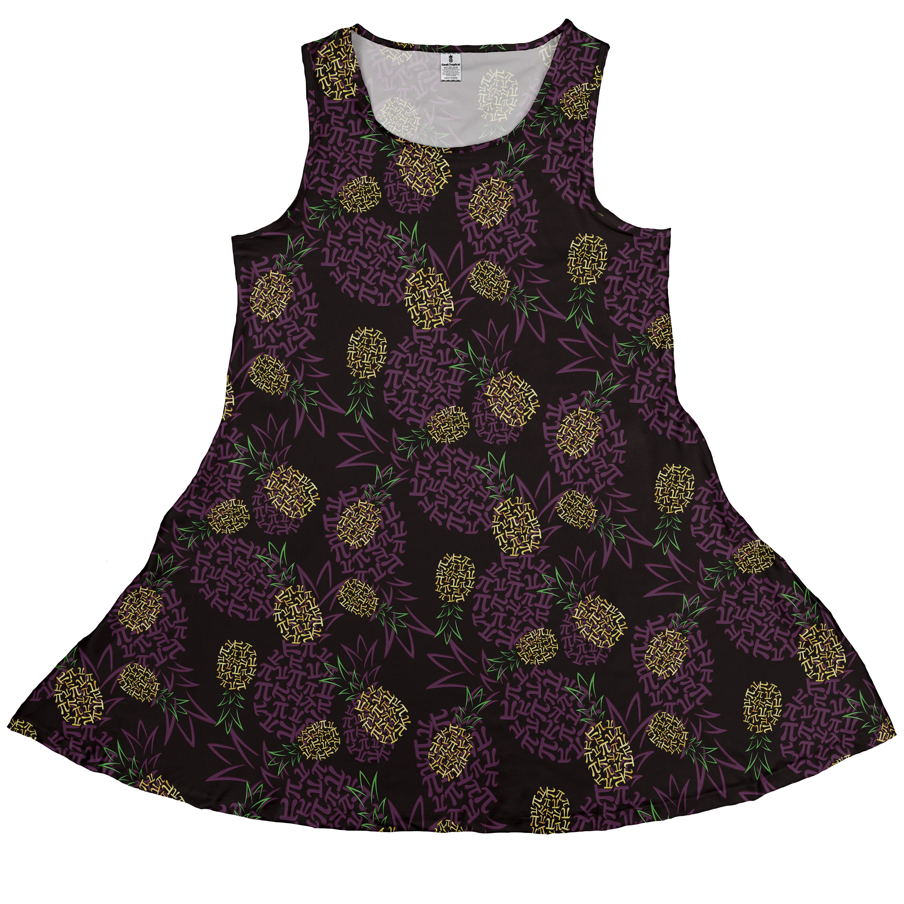 Pi Napple Midnight Sleeveless Dress front