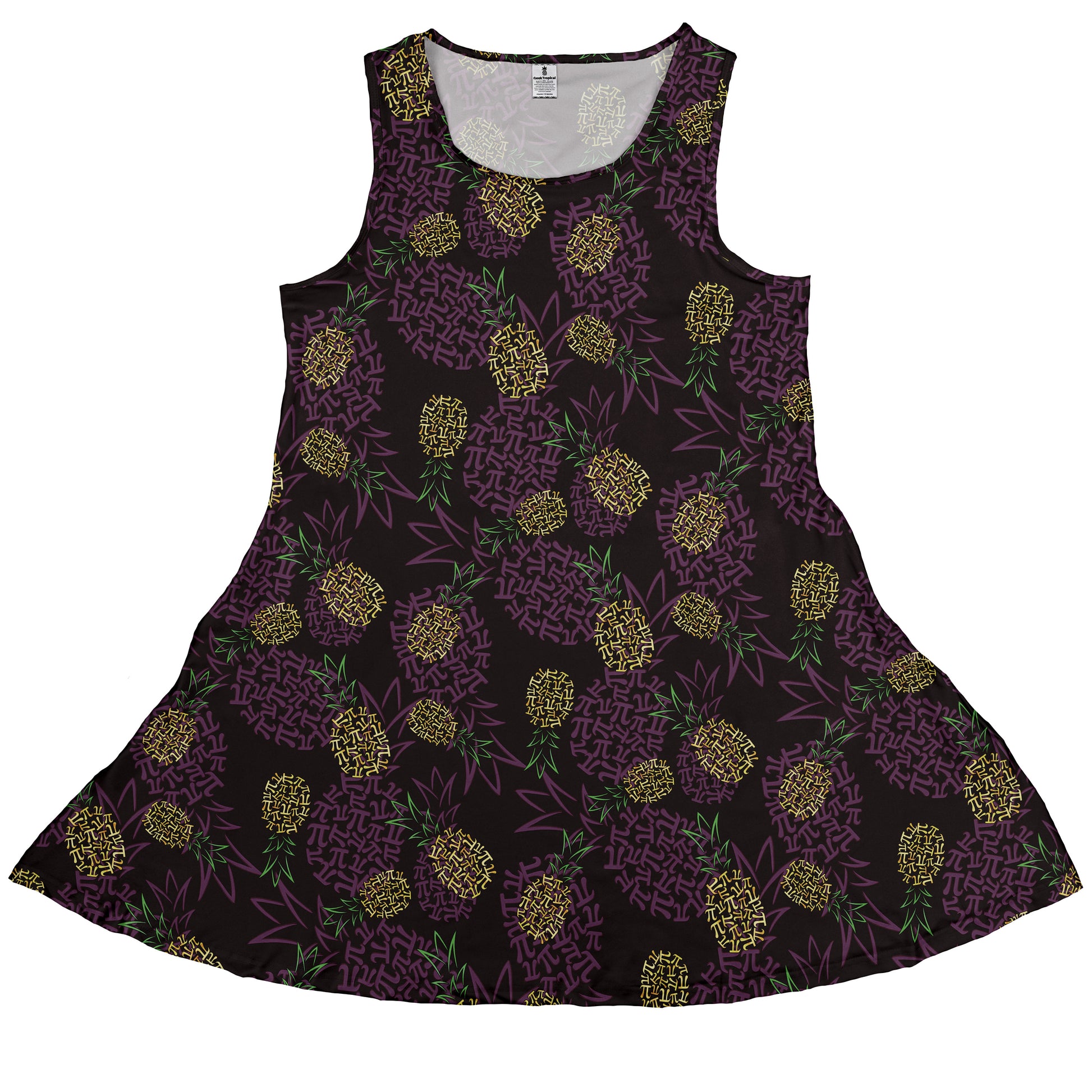 Pi Napple Midnight Sleeveless Dress front
