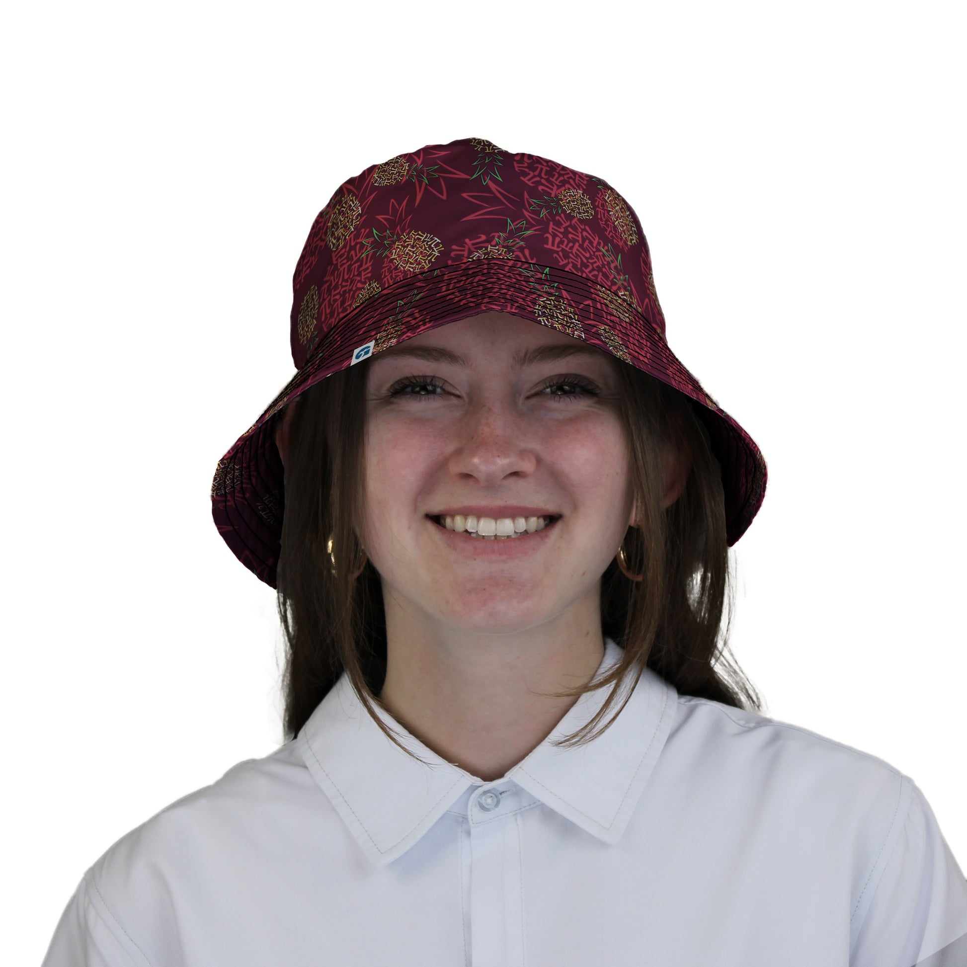 Pi Napple Red Bucket Hat Woman