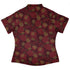 Pi Napple Red Curvy Button Up Shirt womens back