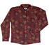 Pi Napple Red Long Sleeve Button Up Shirt front