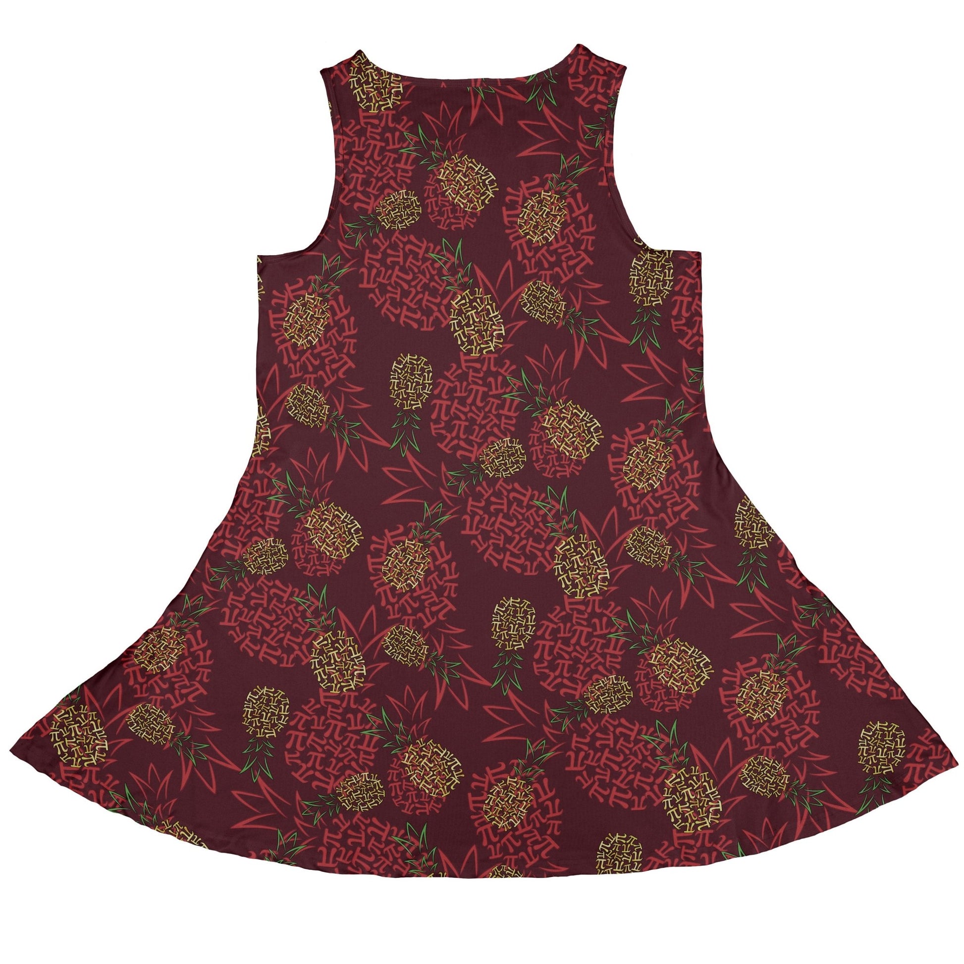 Pi Napple Red Sleeveless Dress 4