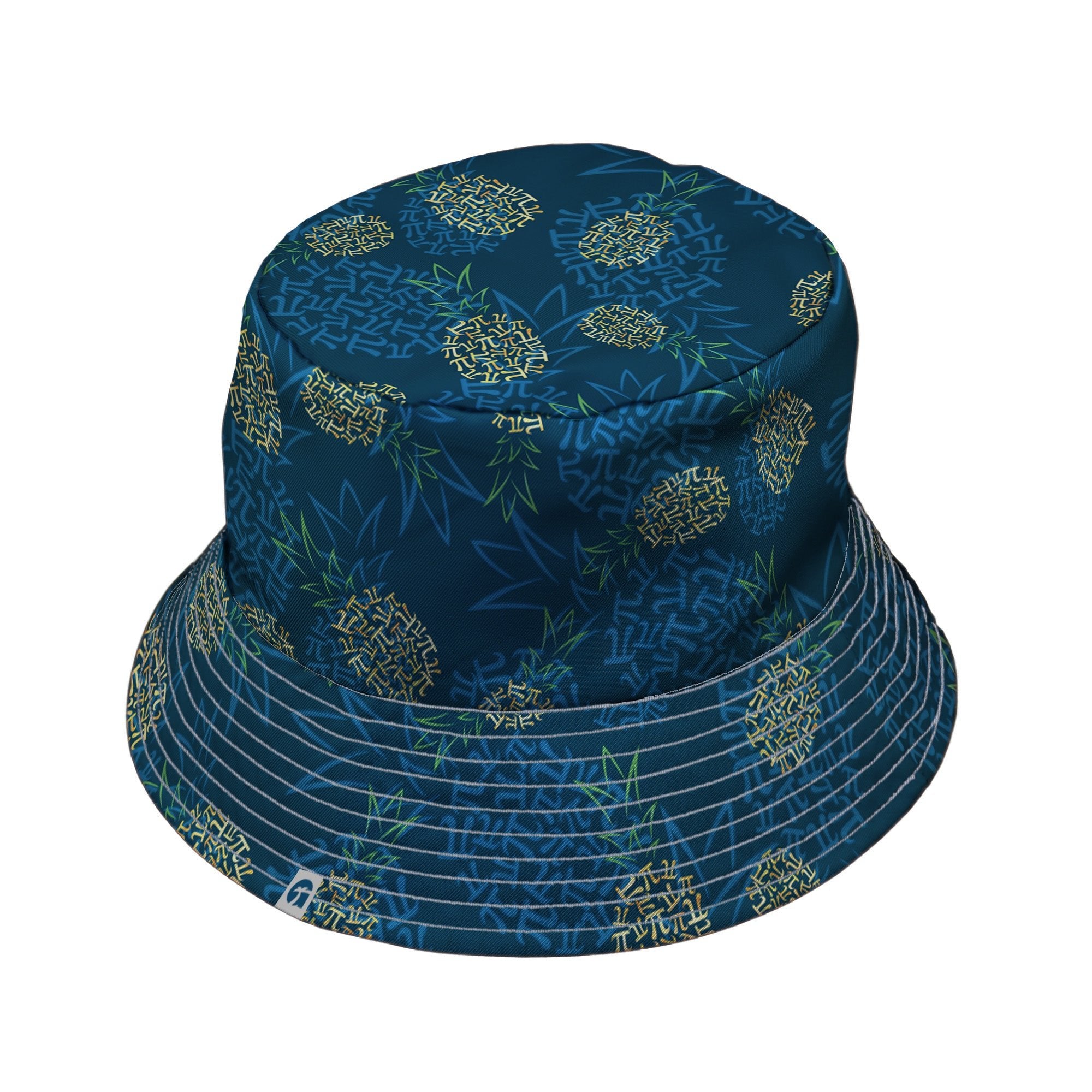 Pi Napple Teal Bucket Hat 2