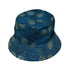 Pi Napple Teal Bucket Hat Gray Stitching