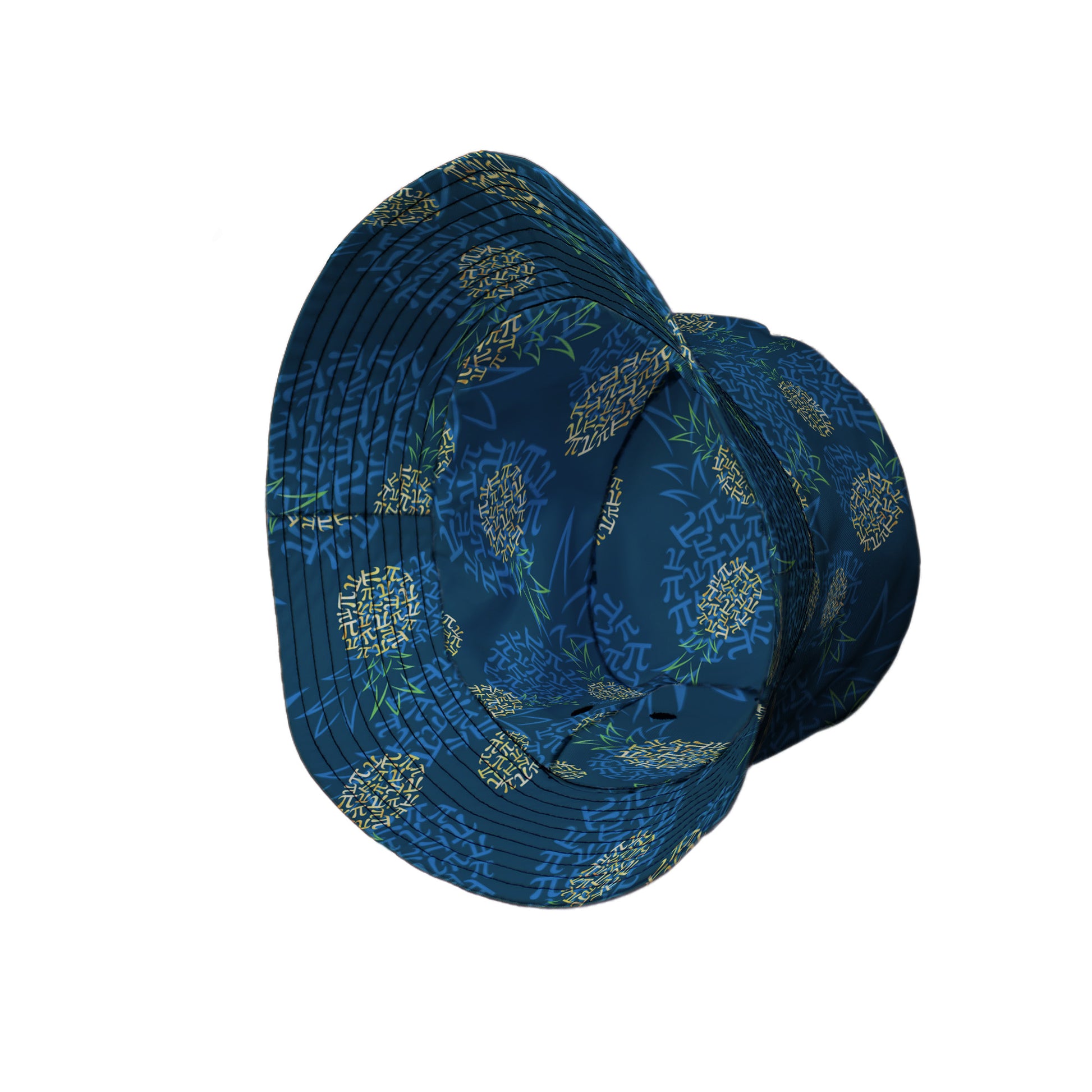 Pi Napple Teal Bucket Hat Side View